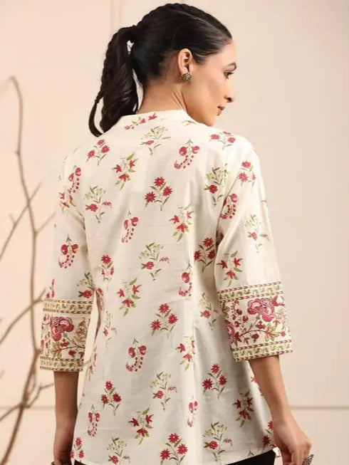 JAIPURI FLORAL EMPIRE TOP