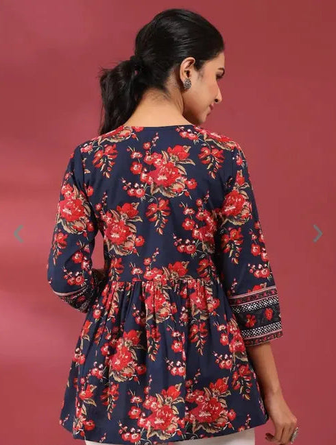 NEW PRINTED TOP FOR WOMEN & GIRLS, TOP AND TUNIC, STYLISH TOPPER, SUMMER TOP FOR GIRLS