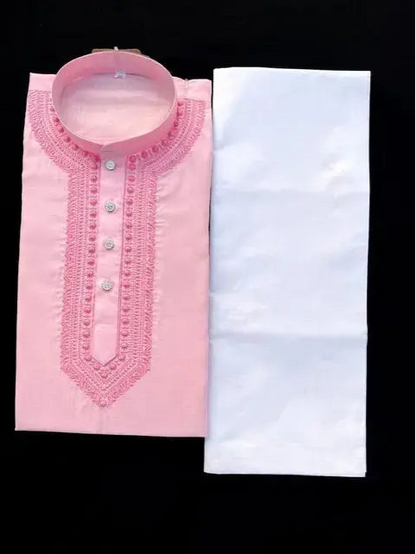 lucknawi chikan kurta with bottom