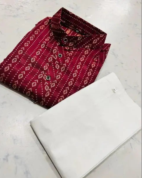 Men's Full sleeve Formal Cotton Kurta And Pajama