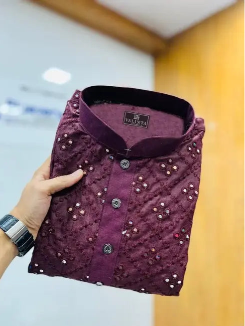 Embroidery Mirror Work Kurta