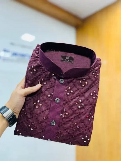 Embroidery Mirror Work Kurta