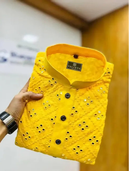 Embroidery Mirror Work Kurta