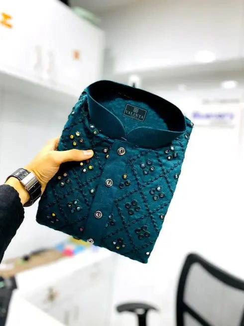 Embroidery Mirror Work Kurta