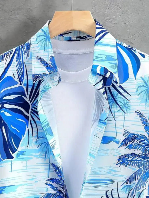 Co-ord Set for Men || Printed Casual Sleepwear || Pajama Shorts Night Suits Set || Lounge-wear Nightdress Pajama Set || Pajama Shorts Night Suits Set || Shirt Boxer Pair