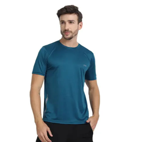 FTX (Pack of 4) Men's Solid Regular Round Multicolor Tshirts