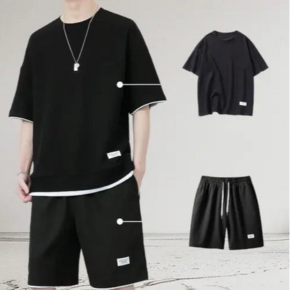 T-shirt And Shorts Two-piece Set
