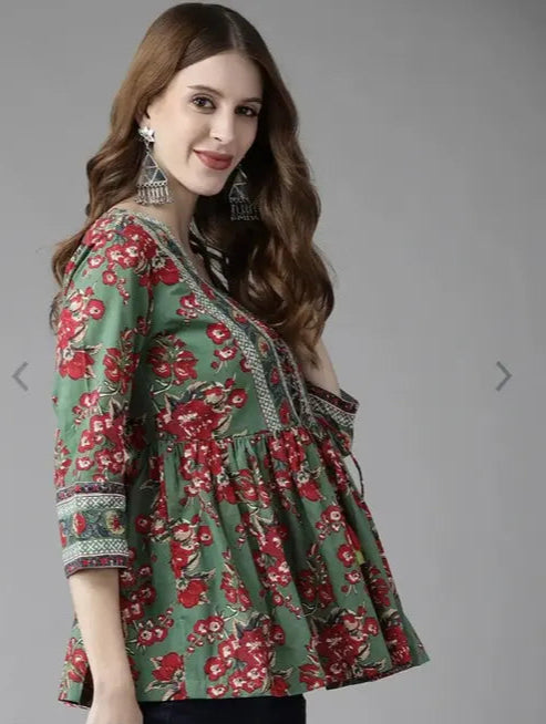 NEW PRINTED TOP FOR WOMEN & GIRLS, TOP AND TUNIC, STYLISH TOPPER, SUMMER TOP FOR GIRLS