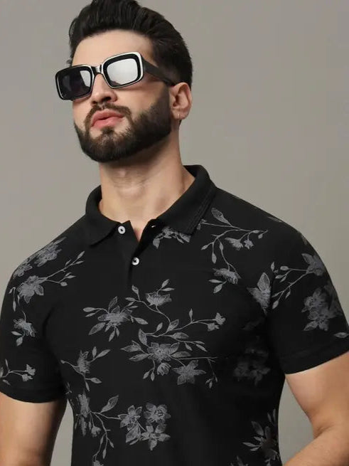 Men's Half Sleeve Printed Polo T-Shirt