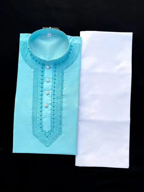 lucknawi chikan kurta with bottom